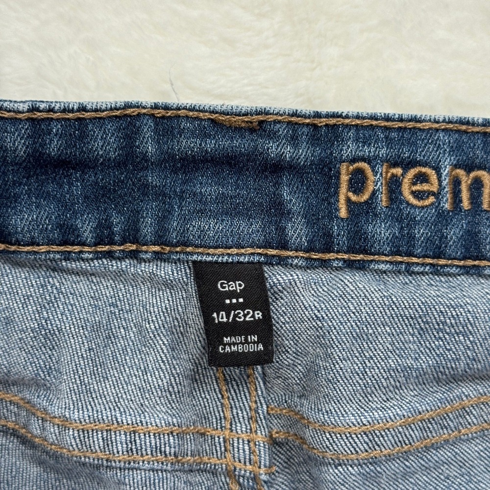 Gap Jeans Women 14/32R Dark Blue Premium Bootcut Mid Rise Stretch Denim Pants - Picture 11 of 13
